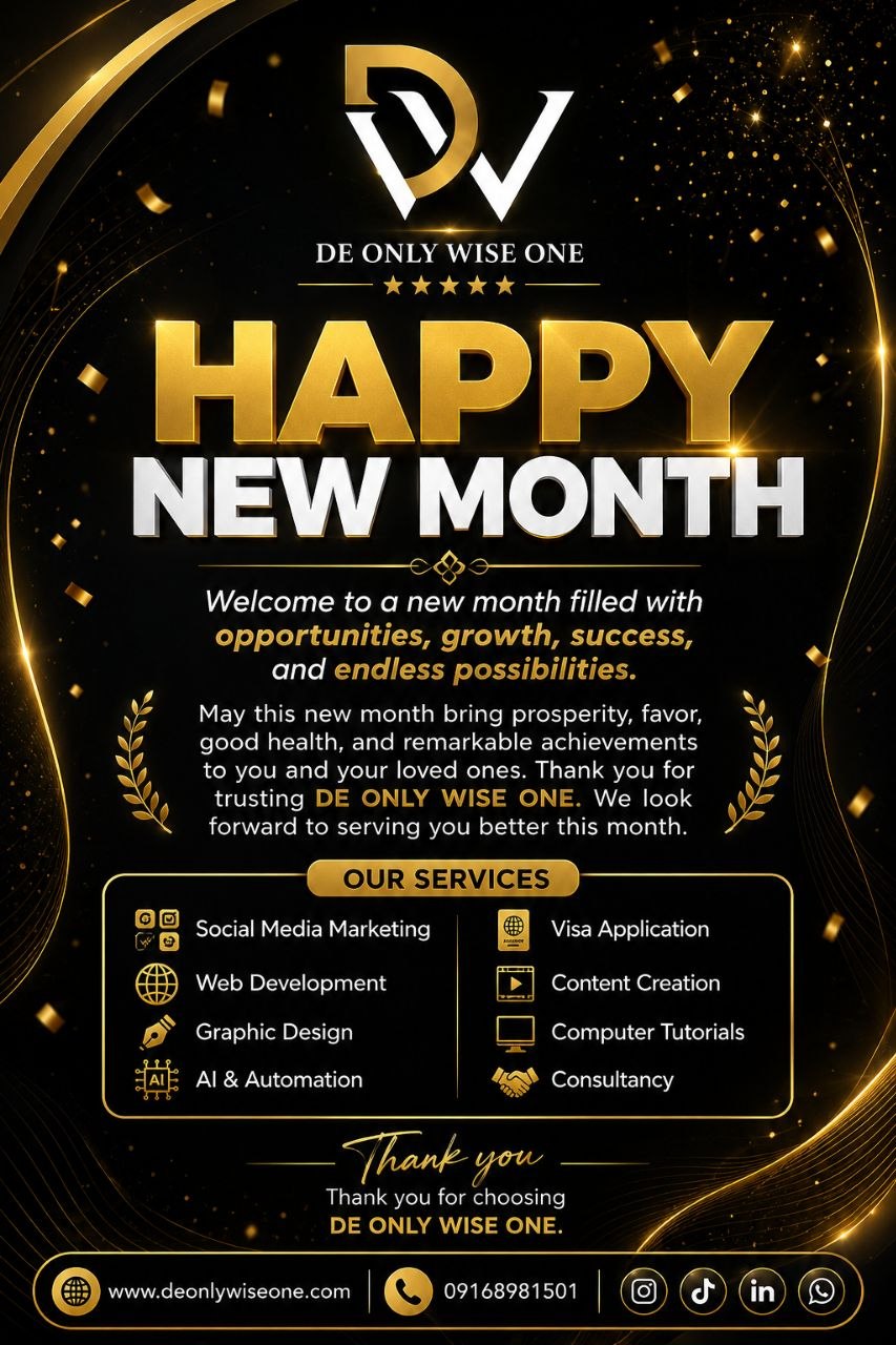 Happy New Month Flyer